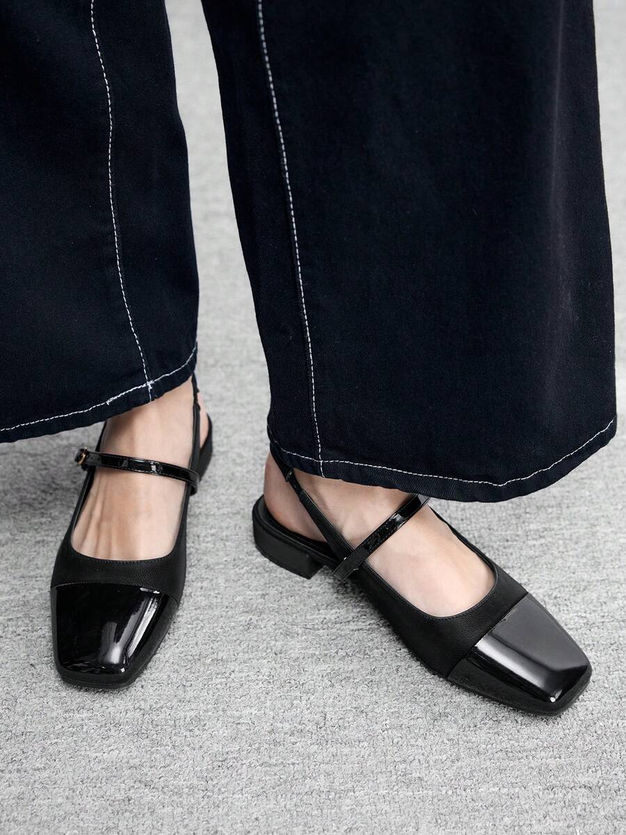 CUCCOO BIZCHIC Women's Fashion Flat Shoes - Black - View 1