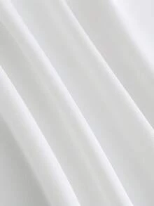 GlowEve CURVE 法式优雅白色吊带迷你连衣裙，收腰A字裙摆，适合夏季穿着，约会、派对皆宜，白色蝴蝶结肩带设计，日常穿着、度假、毕业典礼、生日、返校等场合皆可，女士时尚连衣裙 - 白色 - 查看 5