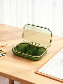 1PC Weekly Pill Organizer Portable 7 Day Medicine Box Large Capacity Sealed Compartment Medication Reminder Travel Pill Case - Multicolor - View 11