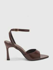 CUCCOO BIZCHIC Women's Fashionable Elegant Minimalist High Heel Sandals For Christmas Valentine's Day Summer Shoes - 7801 dark brown - View 7