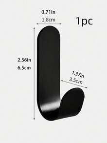 1Pc /6Pcs /12Pcs Strong Metal Adhesive Hooks No Drilling Wall Mounted For Bathroom Kitchen Dorm Heavy Duty Rust Proof Easy Install Space Saving Storage For Towels Robes Bags Hats - Multicolor - View 9