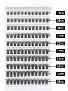 1 Bộ 120 Cụm Mi Nối Manga 0.07mm D Curl 8-16mm Mi giả dày dặn, tự làm tại nhà, tạo vẻ ngoài tự nhiên và ấn tượng cho đôi mắt. - C - Xem 12