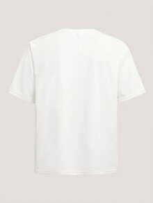 Waffle Texture Short Sleeve Men's Casual Versatile T-Shirt, Summer - White - View 2