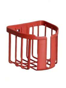 1 pieza Soporte de papel higiénico de plástico impermeable montado en la pared y estante de almacenamiento multifuncional sin perforación, caja de almacenamiento para baño, cocina y tocador - Multicolor - Ver 8