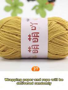 Sợi Chenille mờ, chỉ làm búp bê, chất liệu đan móc thủ công, sợi sọc băng nhỏ. - 1 chiếc - Xem 18