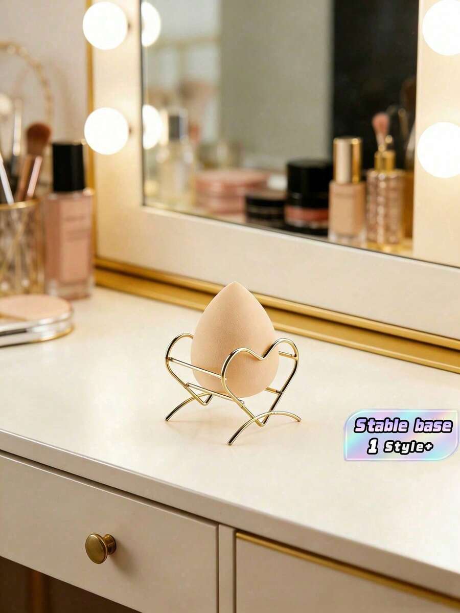 Giá phơi bông trang điểm chống nấm mốc, giá đựng bông trang điểm hình trái tim, hộp đựng bông tán phấn và bông phấn, giá đựng mỹ phẩm thẩm mỹ, phụ kiện để bàn phòng tắm, món quà tuyệt vời dành cho phái nữ, giá đựng bông trang điểm nhanh khô chống gỉ, đồ trang trí bàn trang điểm dễ thương dành cho phụ nữ. - Kệ tình yêu - Xem 1
