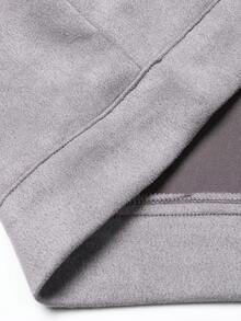 Manfinity Homme Men's Long Sleeve Casual Simple Solid Color Jacket, Autumn, For Fall - Grey - View 6