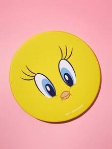 LOONEY TUNES X SHEIN Bộ 2 tấm lót cốc bằng da PU cho ô tô, chống sốc, đa năng, kiểu dáng thời trang, có thể đặt trong hộc đựng cốc trên xe hơi, dùng cho ô tô và văn phòng tại nhà. - A - Xem 5