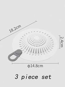 Kitchen Sink Strainer, Washbasin Hair Clogging Filter Cover, Bathroom Drain Strainer - White - View 10