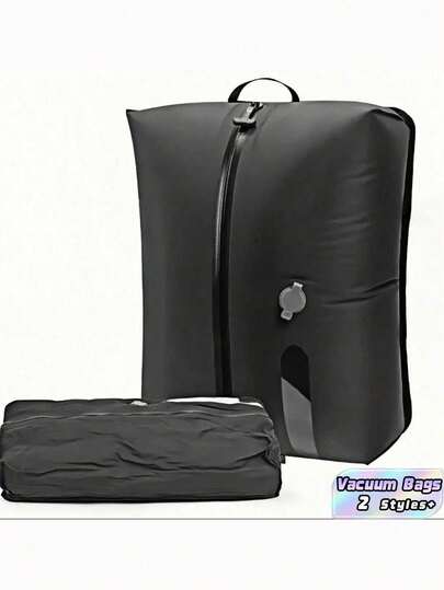 Travel Vacuum Compression Bags Are Outdoor Storage Miracles That Protect Against Moisture And Water, Perfect For Business Trips, Travel, And Portable Clothing Storage.