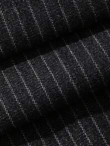 DAZY Women's Striped Korean Style Casual Loose Fit Jeans - Black - View 7