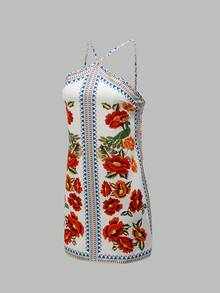 Swim Oasis 新款夏季印花性感时尚女式迷你连衣裙 - 彩色 - 查看 4