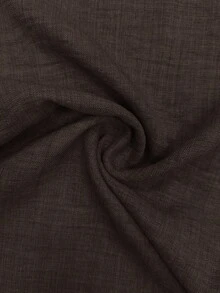 SHEIN Bộ áo liền quần dáng rộng thời trang nữ - màu nâu - Xem 6