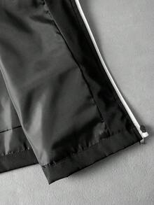 PAVTROS Men's Long Sleeve Zip Front Hooded Jacket - Black - View 6