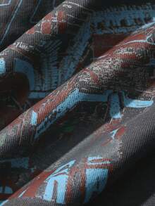 Dazy Kids Kaos Pullover Leher Bulat Anak Perempuan dengan Desain Patchwork Motif Bunga Musim Panas - Dark Grey - View 6