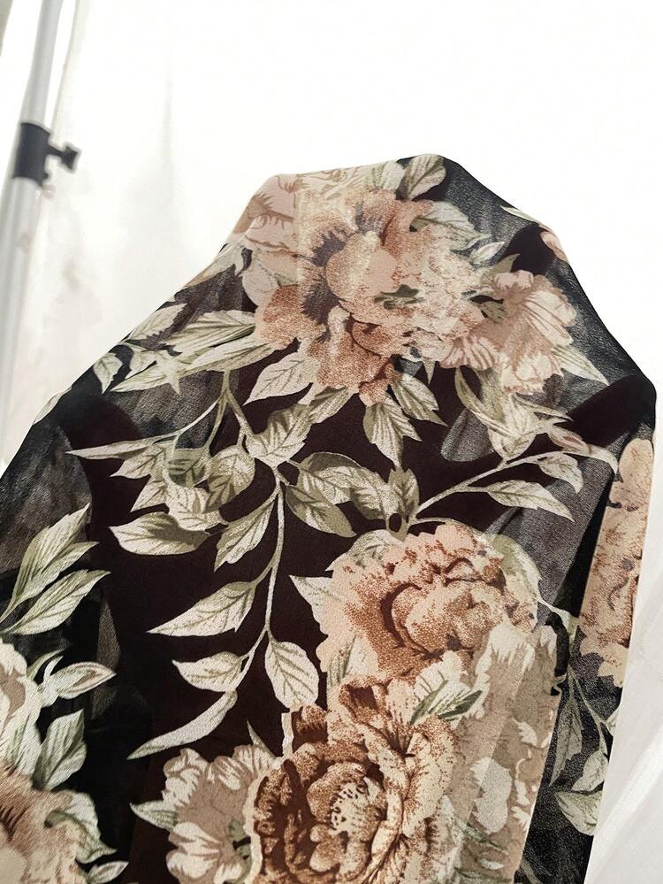 Plus Size Women's Summer Casual Vacation Country Floral Print Micro Perspective Short Sleeve Blouse Top Shirt,Suitable For Summer Vacation,Casual Holiday Style,Summer Outfits For Women ,Vacation Outfits Women ,Holiday Outfits For Women,Going Out Outfits, New Clothes,Simple And Fashionable For Everyday Wear,Suitable For Summer, Vacation, Daily Wear, Festival Outfits For Women,Country Concert Outfit,Beach Outfits For Women,Western Style,Gifts For Mother,Boho Shirt