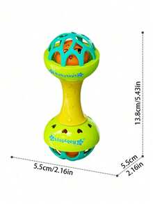 1PC Single Head Double Head Dinosaur Rattle Toy Baby Infant Teething Shaker Sensory Learning Toy Free Developmental Gift - Multicolor - View 11