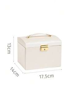 Jewelry Box Storage Box Multi Layer Large Capacity Ring Necklace Box Jewelry Earnail Storage Jewelry Storage Box - White - View 10