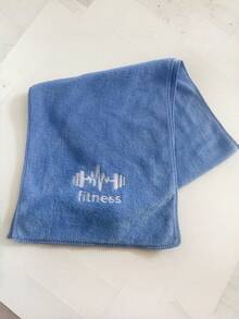 1PC Solid Color Sports Towel Quick Dry Super Absorbent Microfiber With Embroidered Logo For Gym Running Outdoor Hiking Camping Travel Essentials - Multicolor - View 14