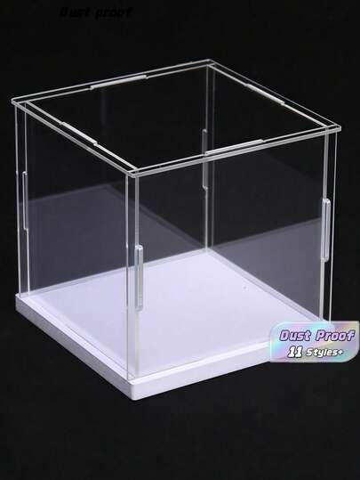 Clear Acrylic Display Case For Action Figures & Collectibles - Assemble Glass-Like Showcase Box For Toys, Pop, Model Cars - Home Storage Organizer