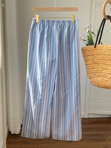Comfortcana 2026 New Arrival Spring/Summer Women's Summer Vacation Striped Tie Waist Pants Vacation Outfits Women Summer Holiday Outfits Country Concert Outfit - Multicolor - View 2