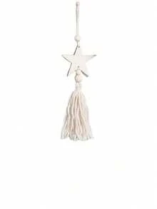 1PC Woven Tassel Sun Moon Car Hanging Ornament Star Moon Wall Hanging Home Decor Ramadan Holiday Decoration - Multicolor - View 11