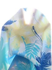 SHEIN 青少年男孩 2件組花卉椰子樹印花襯衫與短褲套裝，夏季假期休閒穿搭，適合學校、日常穿著、運動，春/夏 - 彩色 - 查看 10