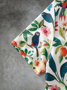 GENTILAND Áo sơ mi nam dáng casual in hình quả dứa, cài một hàng khuy, thích hợp cho kỳ nghỉ. - Nhiều màu - Xem 5