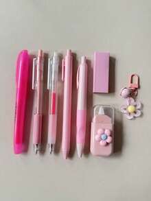 High-Appearance 8-Piece Stationery Set, Essential Stationery For Students, Learning Reward Gift, Writing Stationery Set. - Multicolor - View 8