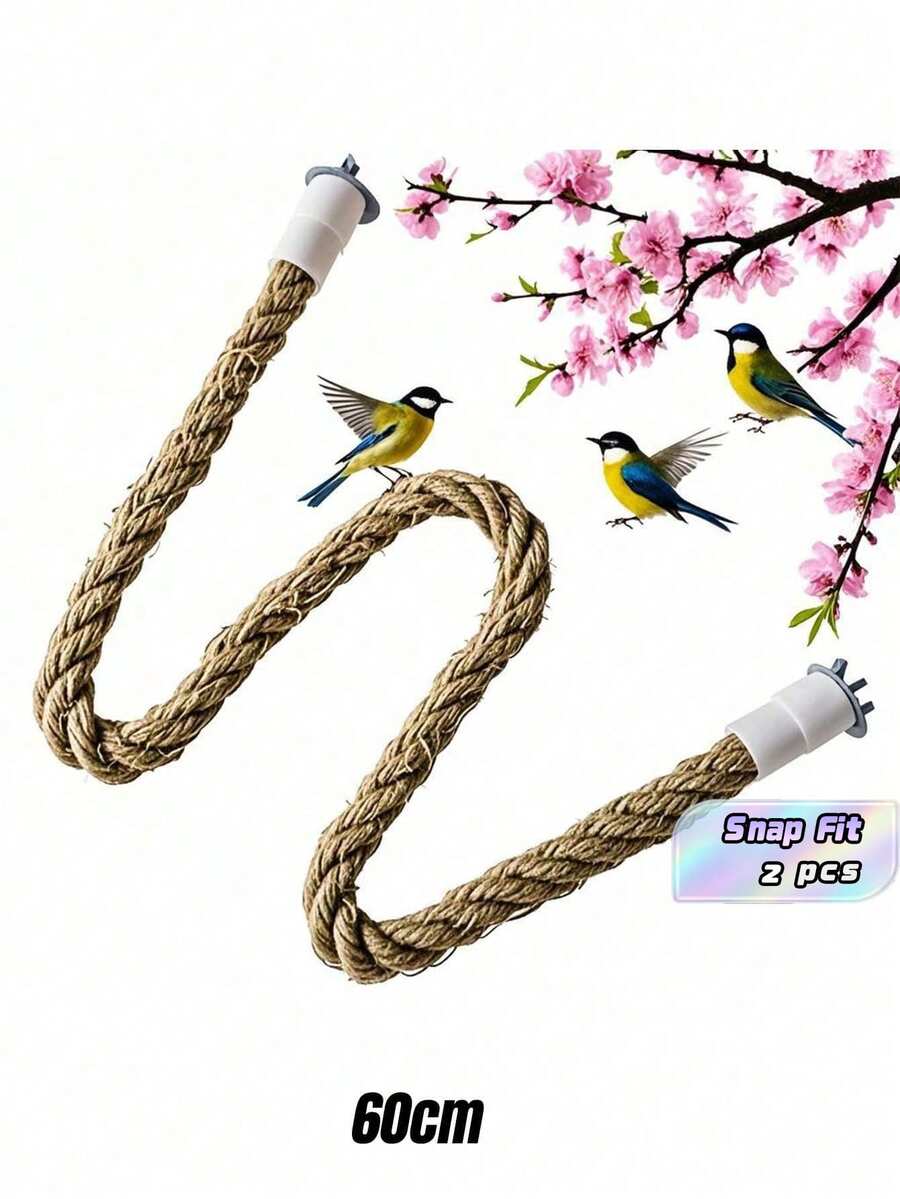 1 Parrot Toy, Climbing Rope Design, Freely Changing Birdcage, Stand Pole, Stuffiness Relief Supplies, Decoration And Layout, Stand Frame, Peony, Tiger Skin, Xiao Tai, Shang Xuanfeng, Etc - Brown - View 1