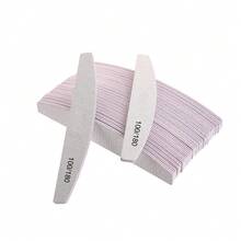 10 chiếc dũa móng tay hình lưỡi liềm màu xám, độ nhám 80/80, dụng cụ làm móng, dụng cụ làm móng nghệ thuật, đồ dùng học tập, móng tay, dụng cụ làm móng giả. - Màu Xám nhạt - Xem 4