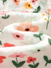 Cozy Pixies Baby Girl Floral Print Casual Sleeveless Dress - Multicolor - View 5