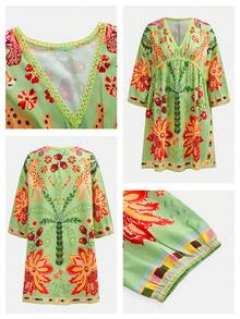 Maija Abito mini stampato da donna per vacanze - Multicolore - Visualizzare 6