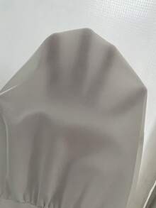 Rosumi 大码纯色短袖休闲纽扣前开襟夏季连衣裙 - 白色 - 查看 8