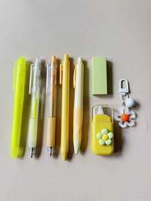High-Appearance 8-Piece Stationery Set, Essential Stationery For Students, Learning Reward Gift, Writing Stationery Set. - Multicolor - View 9