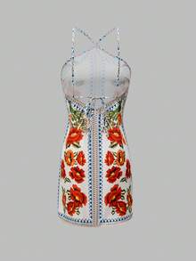 Swim Oasis 新款夏季印花性感时尚女式迷你连衣裙 - 彩色 - 查看 2