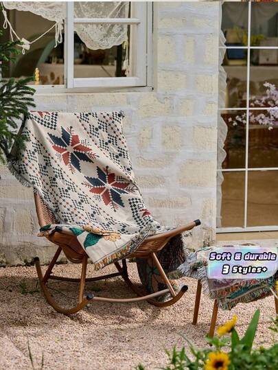 Cirelle 1 Tấm chăn dã ngoại phong cách Bohemian chống thấm nước, chống cát, hai mặt, mềm mại, cỡ lớn, nhẹ, di động, thích hợp cho cắm trại, công viên, du lịch, hoạt động ngoài trời, trang trí nhà cửa phong cách Boho Chic, chăn phủ sofa, chăn trang trí phòng khách, bền, dễ vệ sinh, có thể gấp gọn và mang theo.