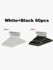 100PCS 60PCS 30PCS 20PCS 10PCS 1PC Rubber Coated Metal Hangers Non Slip Heavy Duty Space Saving Clothes Hangers Silver Hook For Shirt Dress Wardrobe Organizer - Multicolor - View 39