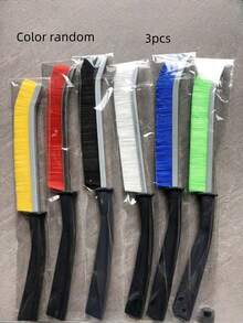 SHEIN 中号尼龙刷毛，坚固的手柄，耐用，友好，黑色，多色，其他清洁刷，厨房浴室，家用，四季清洁工具套装，家庭必备，畅销品，多用途刷，重型洗涤器，家用清洁配件 - 彩色 - 查看 15