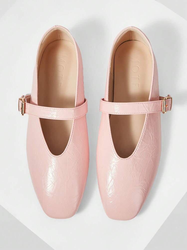 WOMEN'S COMMUTING CASUAL COMFORTABLE VERSATILE MARY JANE SQUARE TOE FLAT SHOES FOR CHRISTMAS SPRING SHOES