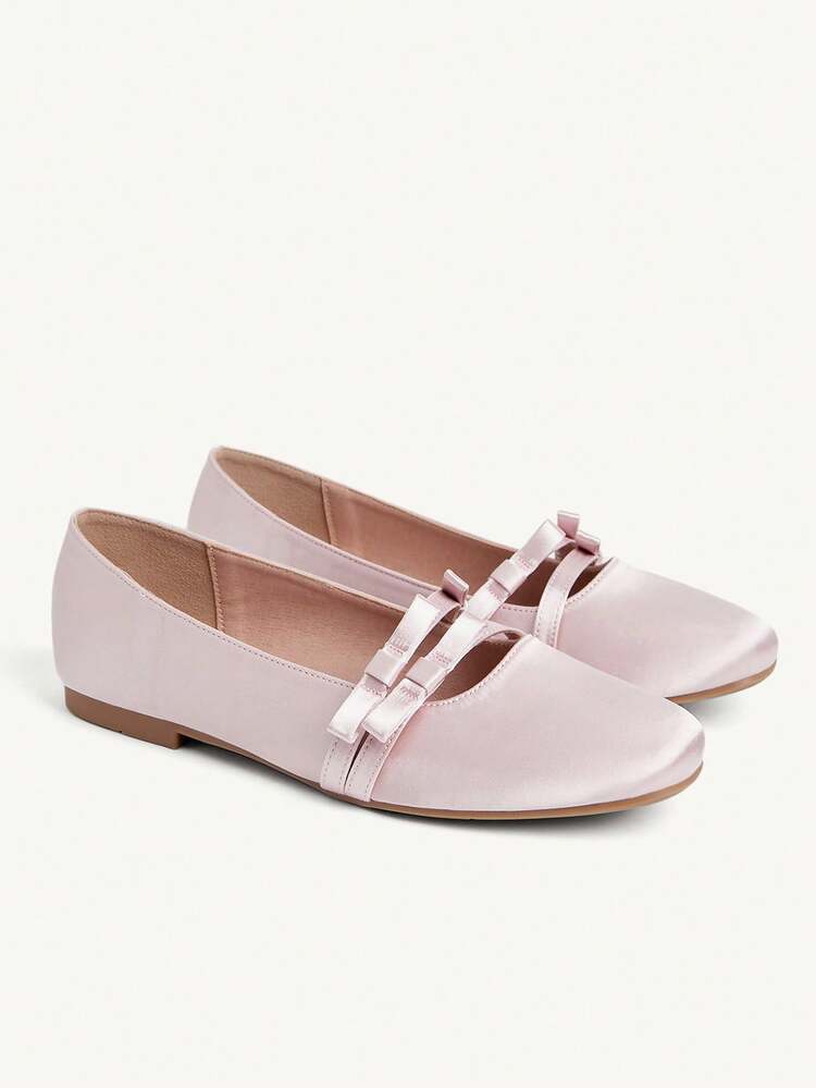 CUCCOO CHICEST Women's Flat Slip-On Shoes, Mesh Embroidery Square Toe Mules, Elegant & Charming Style Elegant Shoes Wedding Shoes