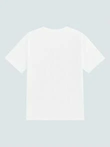 White Tee Shirt Vintage Graphic Cyberpunk Electronic Printed - View 2