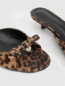 CUCCOO SZL Women's Comfortable Casual High Heel Sandals For Daily Wear, Summer Elegant Shoes Wedding Shoes Summer Shoes Bride Shoes Summer Shoes - leopard print - View 5