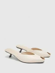 CUCCOO BIZCHIC Women's Daily Commute Stiletto Shoes Spring Shoes - Apricot - View 7