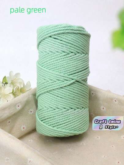 3มม. 100ม. เชือกถักมาคราเม่ DIY เชือกถักมือ เชือกตกแต่ง เส้นด้ายสำหรับทอผ้า เชือกมัด ชุดอุปกรณ์งานฝีมือ