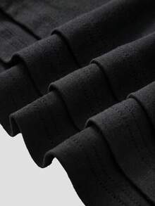 SHEIN Girlism 3pcs/Set Tween Girls' Casual Black Ruched Cropped Camisole Top Set - Black - View 3
