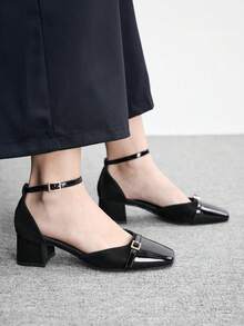 CUCCOO BIZCHIC Giày sandal cao gót thời trang nữ - màu đen - Xem 5
