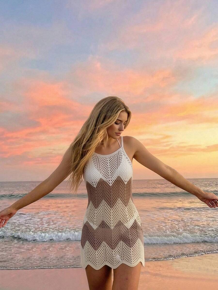 Breezaya Camiseta de mujer de bloqueo de color sencilla, utilizada como cubretraje de verano