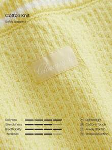 GLOWMODE Rally Ready Soft Stretchy Contrast Trim Built-In Lined Shorts Knit Skort Tennis Golf Pickleball Daily Casual Wear - Yellow - View 3