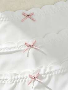 3pcs/Pack Seamless Hipster Panties For Women - White - View 4